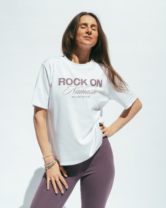 Rock On T-Shirt - Off White