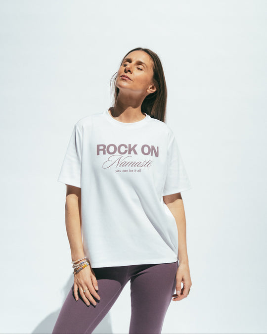 Rock On T-Shirt - Off White