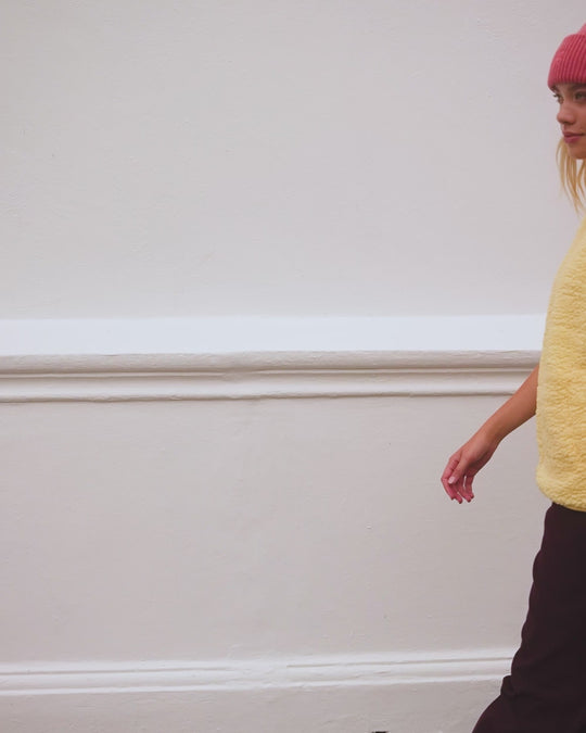 Teddyweste RONA - Gelb