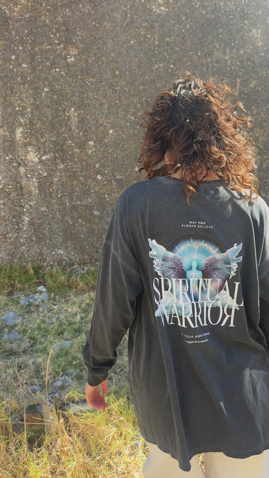 Spiritual Warrior Bigshirt - Grau