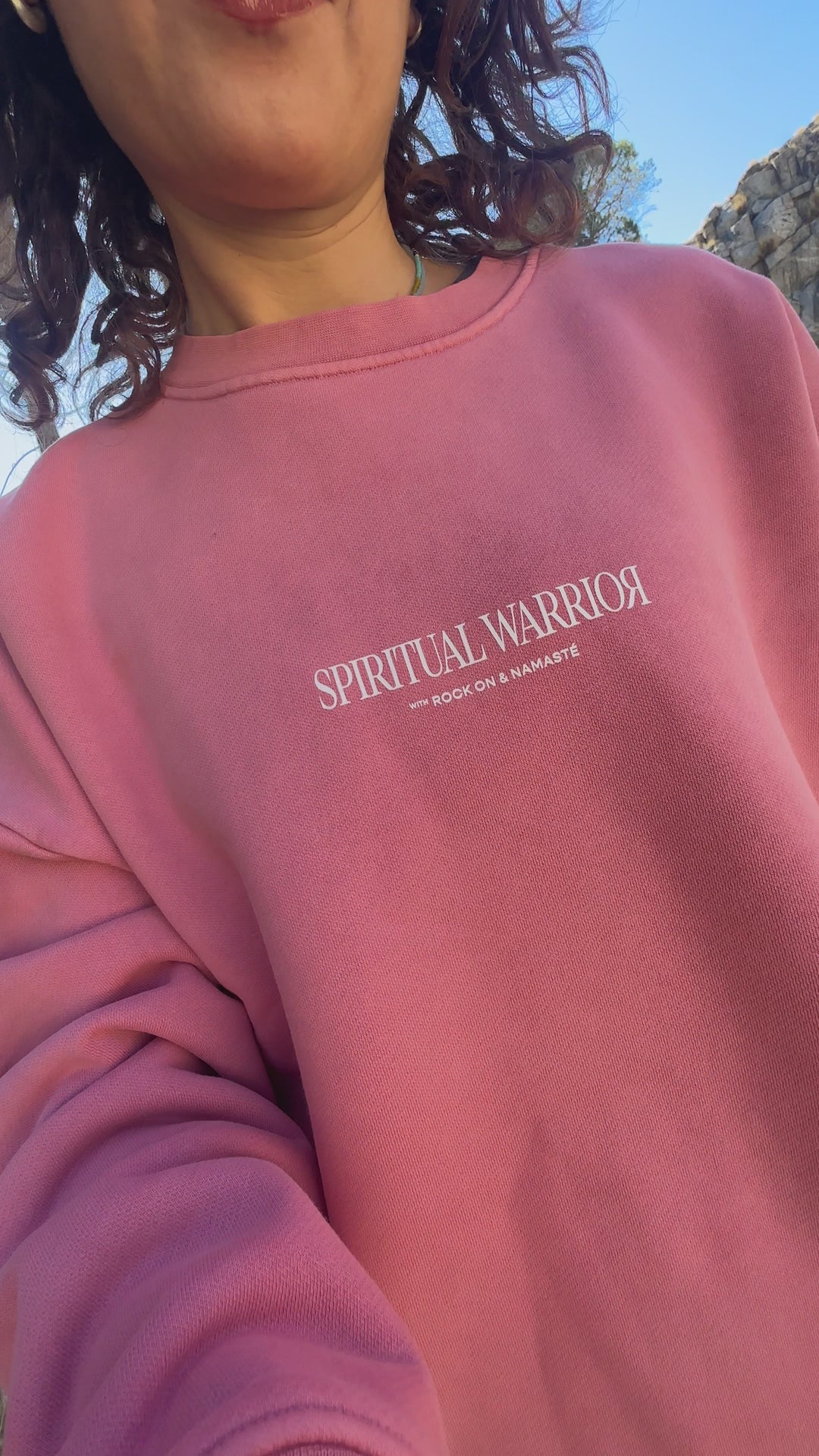 Spiritual Warrior Sweatshirt UNISEX - Rosewood
