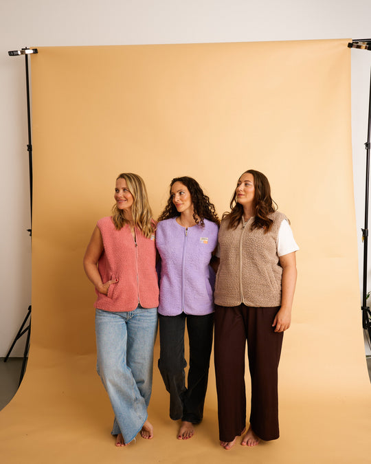 Teddyweste RONA - Beige / Taupe