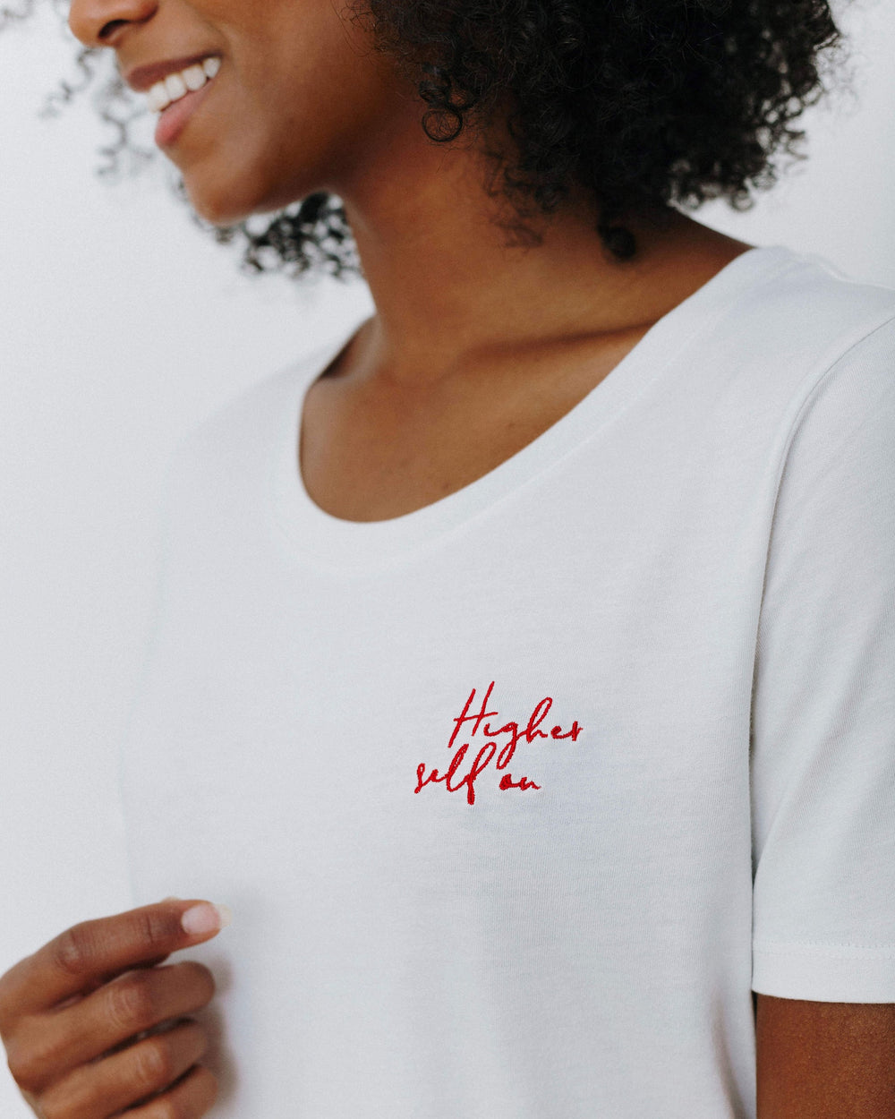 Higher Self On T-Shirt (off white)