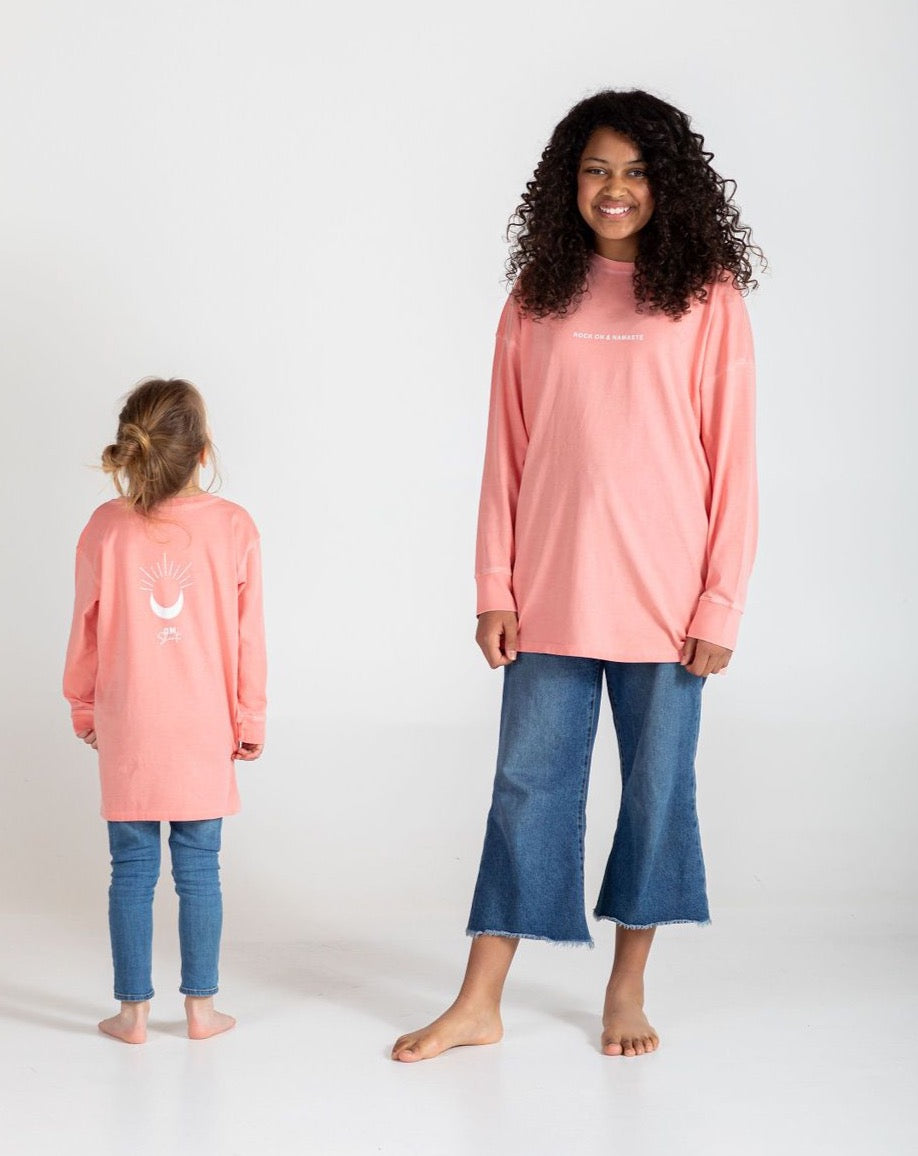 Rock On & Namasté Bigshirt (peach)