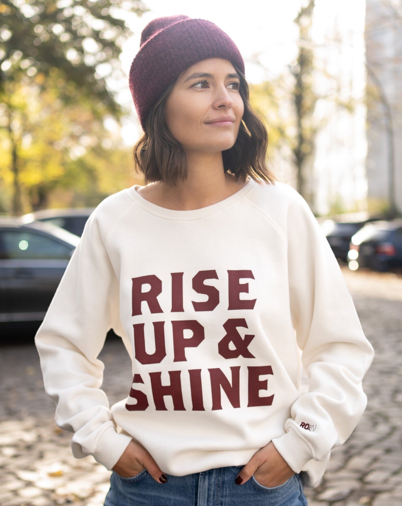 Rise Up & Shine Sweatshirt (off white)