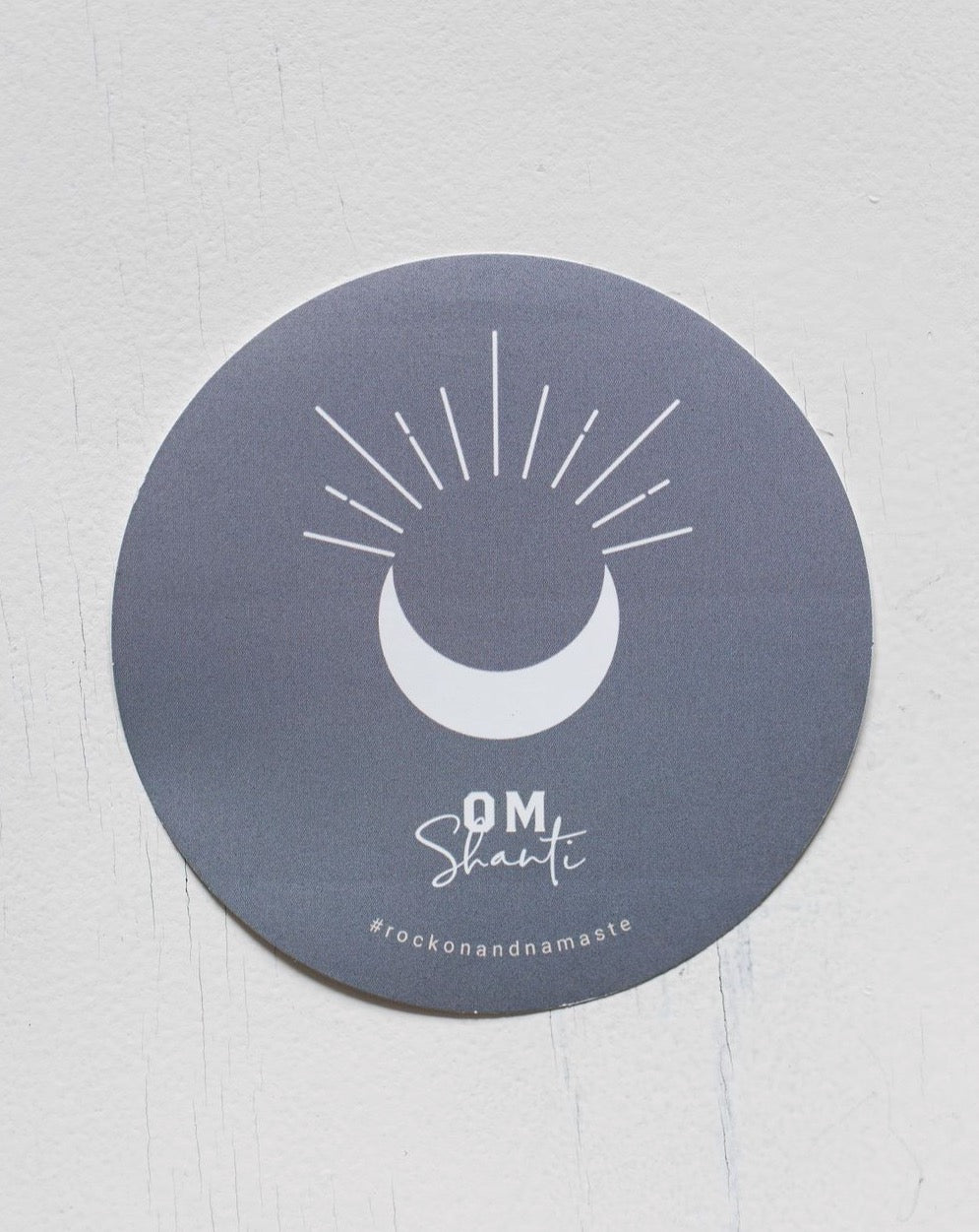 Sticker OM Shanti (rund)