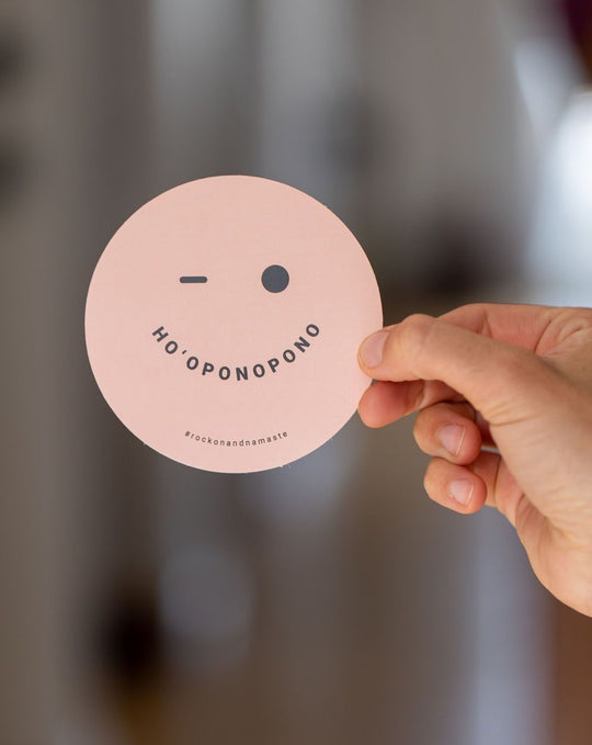 Sticker HO'OPONOPONO (rund)