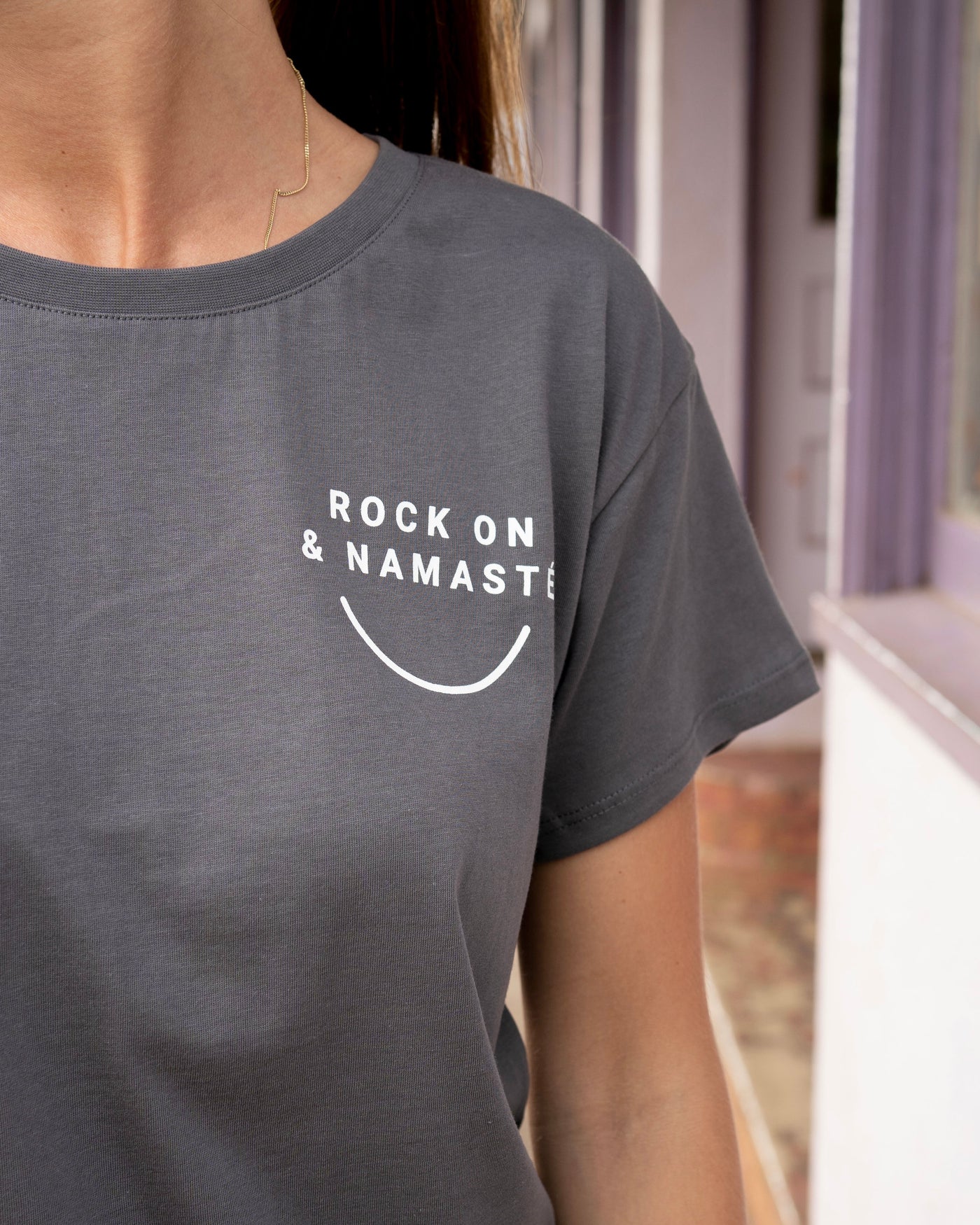 Rock On T-Shirt (anthrazit)