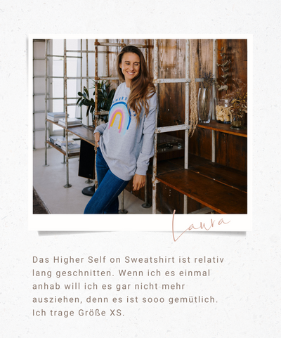 Higher Self On Relaxed Sweatshirt (heather grey)