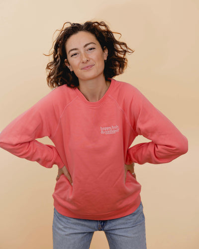 Happy Holy & Confident Sweatshirt (coral)